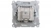 Simon Basic Gniazdo TV-DATA typ F 5-1000 MHz białe BMAD1.01/11